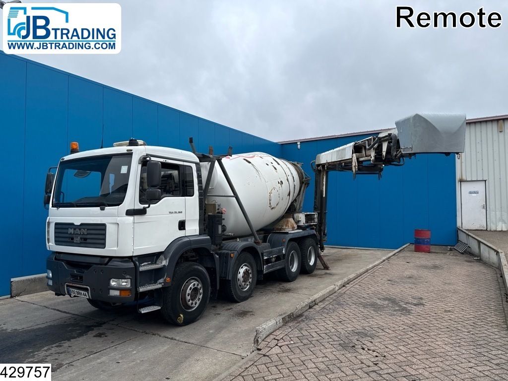 MAN TGA 35 360 8x4, CIFA, 9m3, Manual