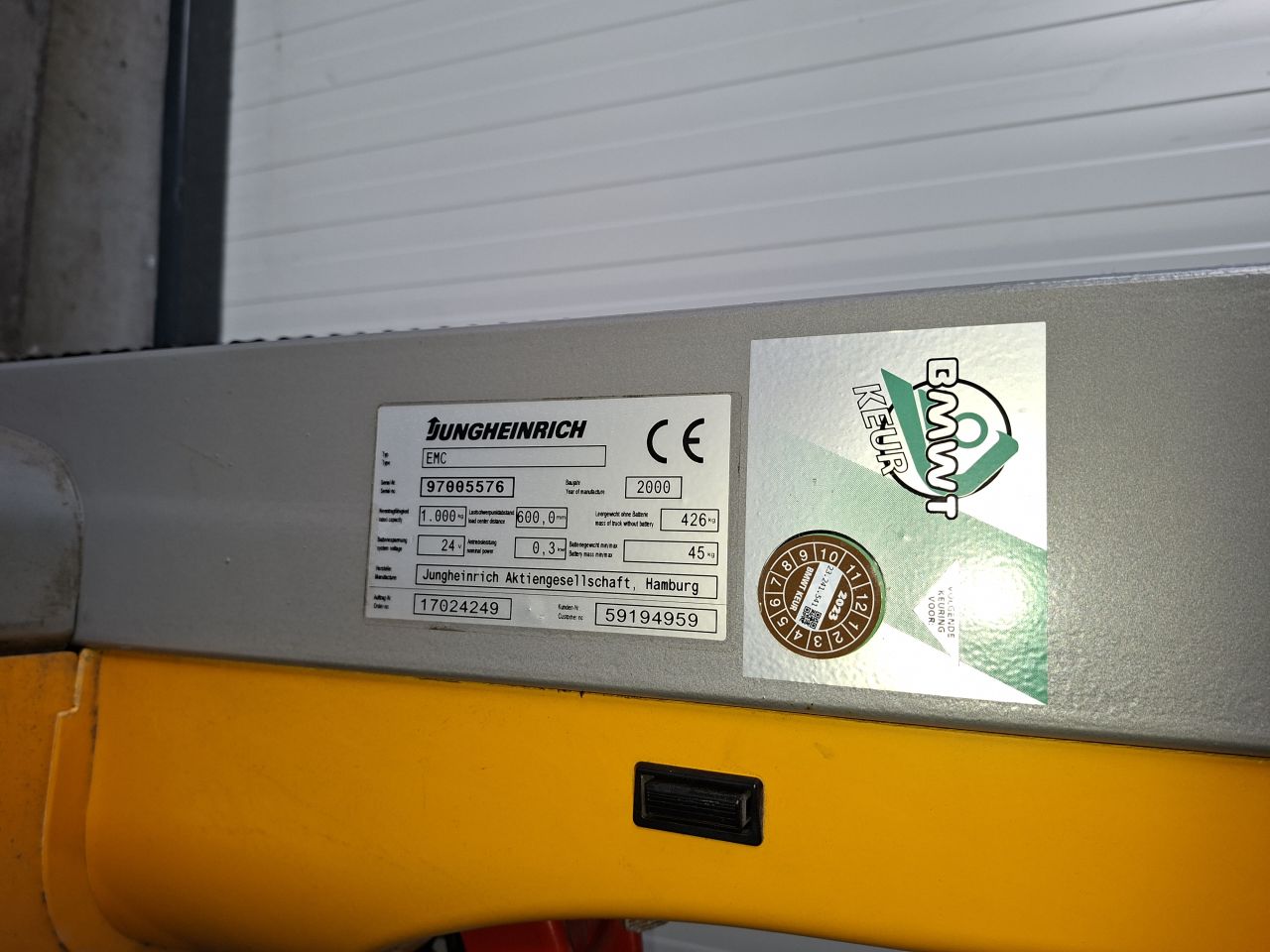 Jungheinrich emc 10 hefhoogte 154 cm nieuwe accu`s