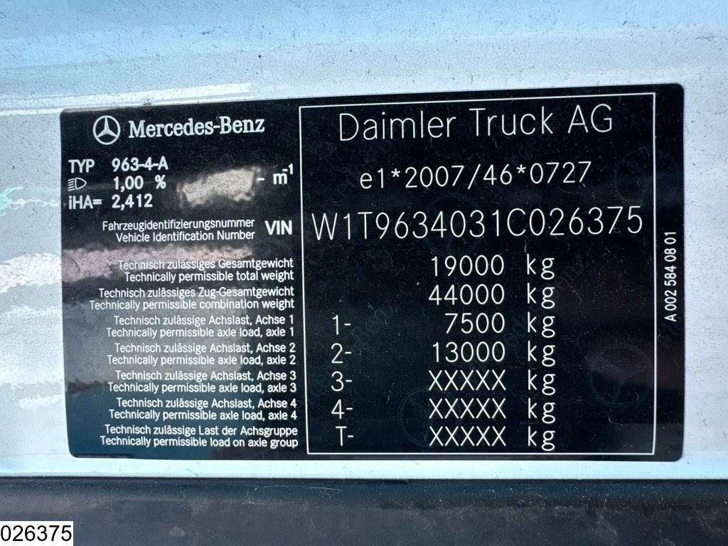 Mercedes Actros 1845 EURO 6d, ACC, Mirrorcam, New tyres