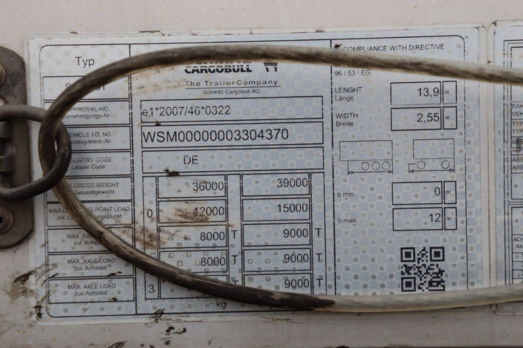 Sliding curtain semi-trailer Schmitz Cargobull Auflieger Curtainsider Standard 2018