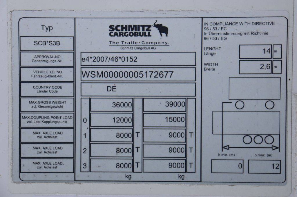 Kühlauflieger Schmitz Cargobull Auflieger Tiefkühler Standard 2017