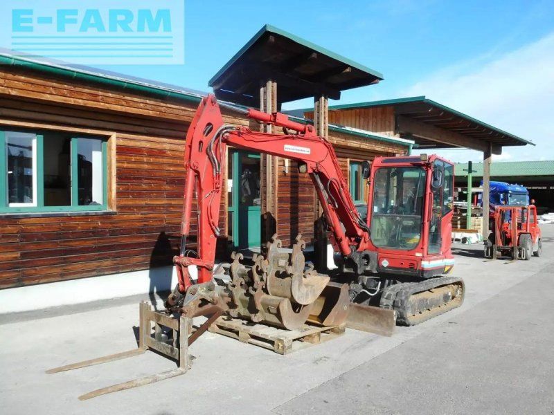 Kobelco sk55srx-6 ( 5.100kg ) 4 löffel + palettengabel