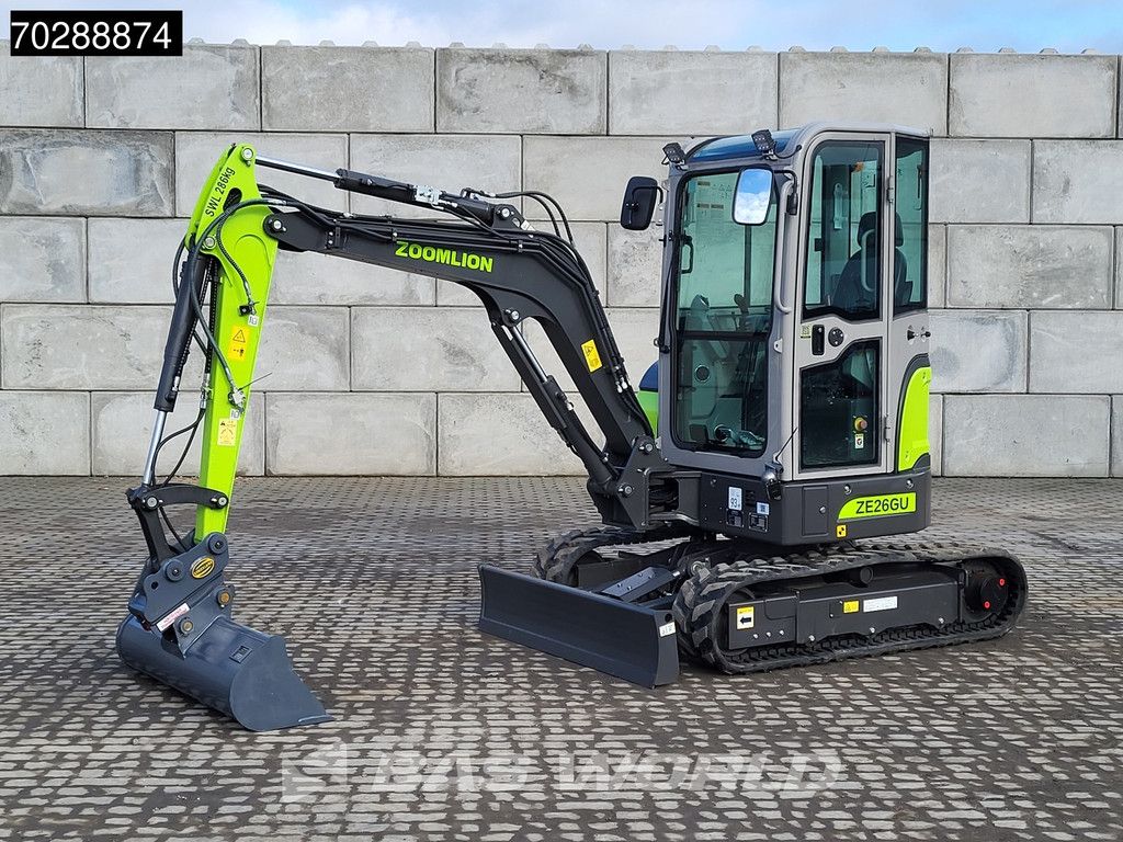 Zoomlion ZE26 GU WARRANTY – PIN-ON/3 BUCKETS - KUBOTA ENGINE