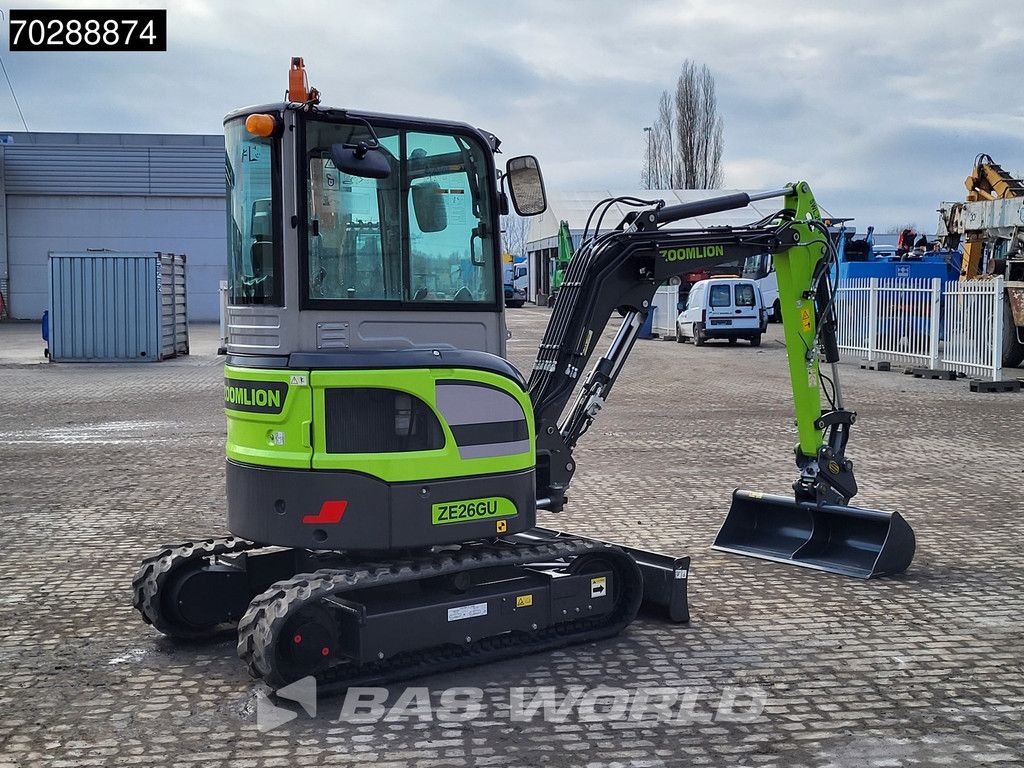 Zoomlion ZE26 GU WARRANTY – PIN-ON/3 BUCKETS - KUBOTA ENGINE