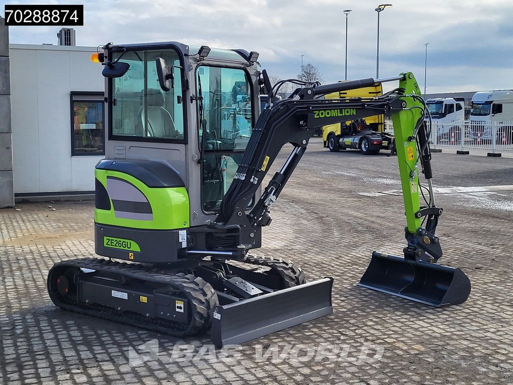 Zoomlion ZE26 GU WARRANTY – PIN-ON/3 BUCKETS - KUBOTA ENGINE