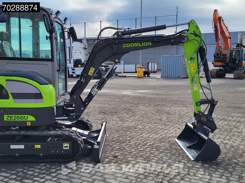 Zoomlion ZE26 GU WARRANTY – PIN-ON/3 BUCKETS - KUBOTA ENGINE