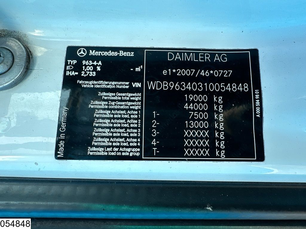 Mercedes Actros 1843 EURO 6, Retarder, PTO