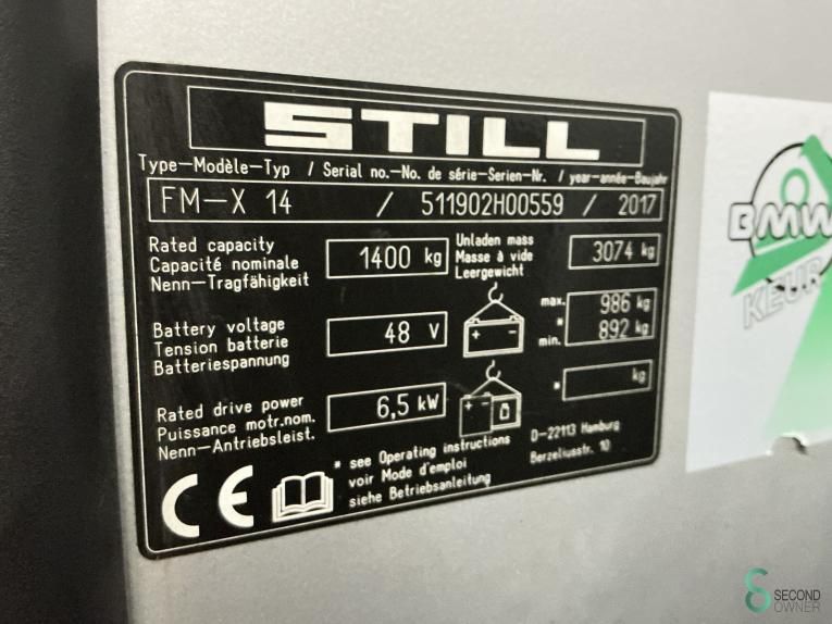 Reachtrucks Electric Still FM-X14 2017