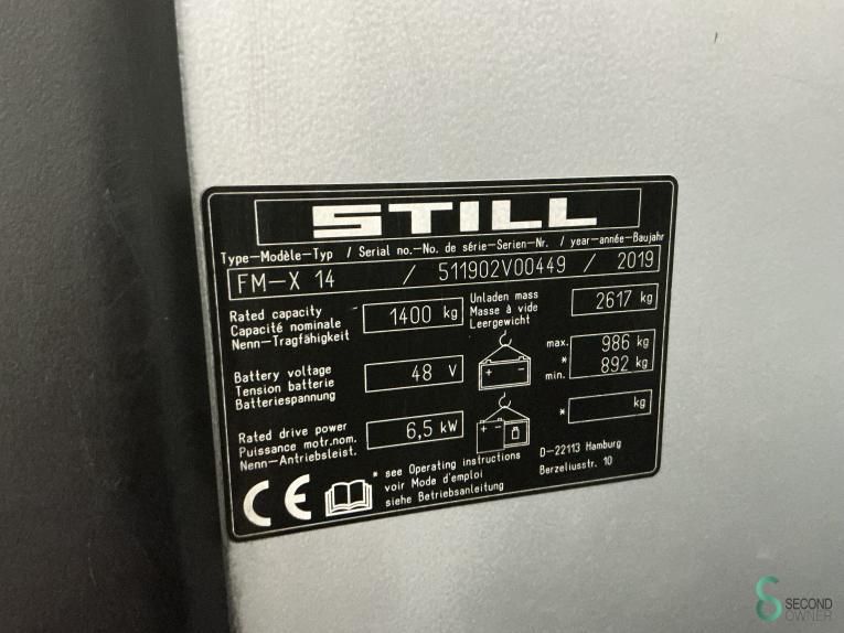 Schubmaststapler Elektrisch Still FM-X14 2019