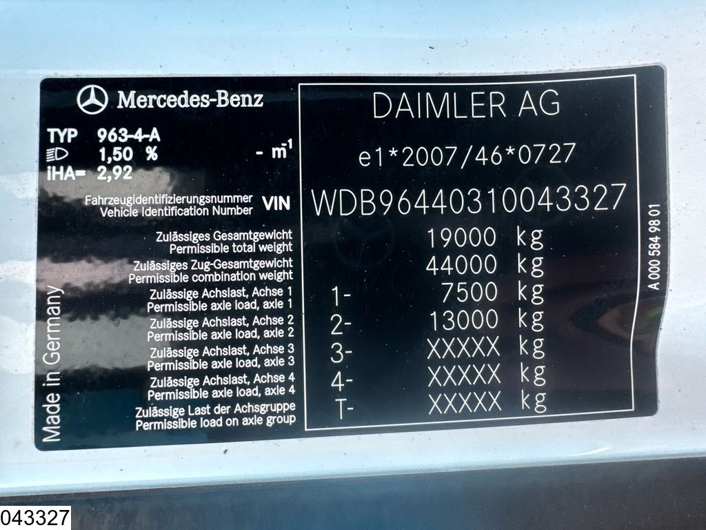 Mercedes Arocs 1843 EURO 6, Retarder