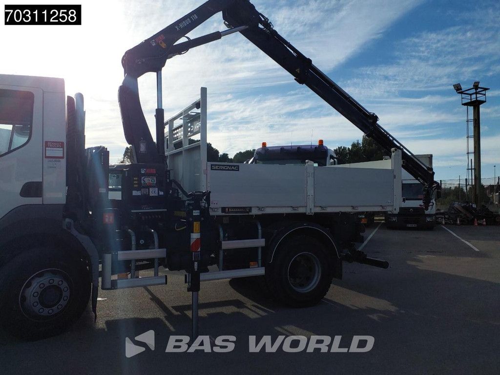 Renault D 280 4X4 HIAB X-HIDUO 118 Kran Crane Tipper Automatic Euro 6