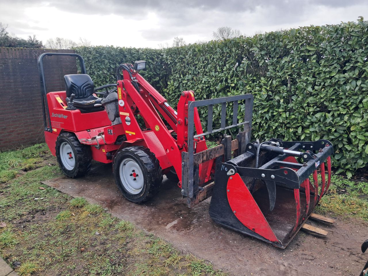 Schaffer 2026 / Mini shovel / Loader / Kubota / 4 aanbouwdelen