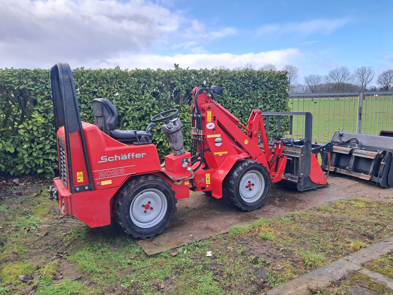 Schaffer 2026 / Mini shovel / Loader / Kubota / 4 aanbouwdelen
