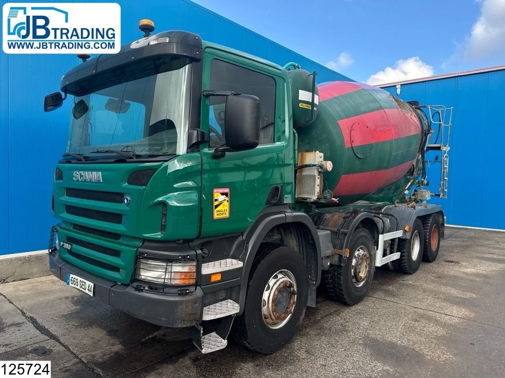 Scania P 380 EURO 4, Cifa 9m3, Steel suspension, Manual