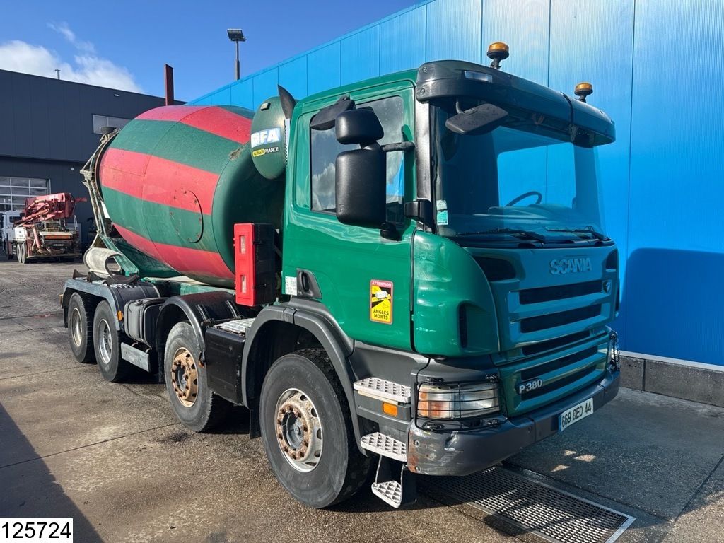 Scania P 380 EURO 4, Cifa 9m3, Steel suspension, Manual