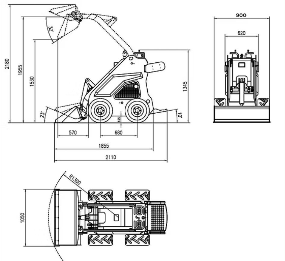 Skitmate SM-360 Mini Skid Steer