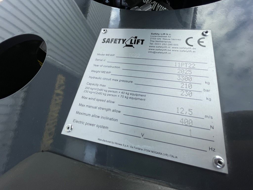 Hinowa TC 22 rupshoogwerker