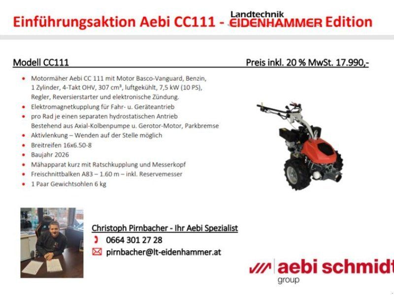 Aebi CC 111 Einführungsaktion