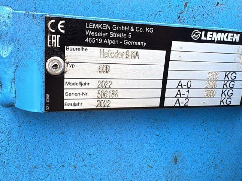 Lemken Heliodor 9/600 K