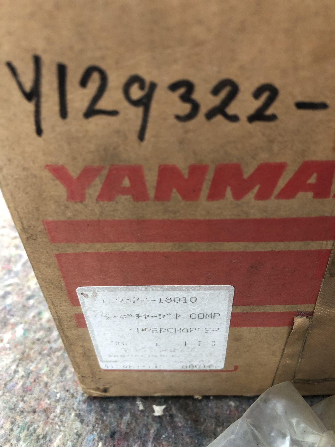 Yanmar Turbo Nieuw! 129322-28010 3T84HT