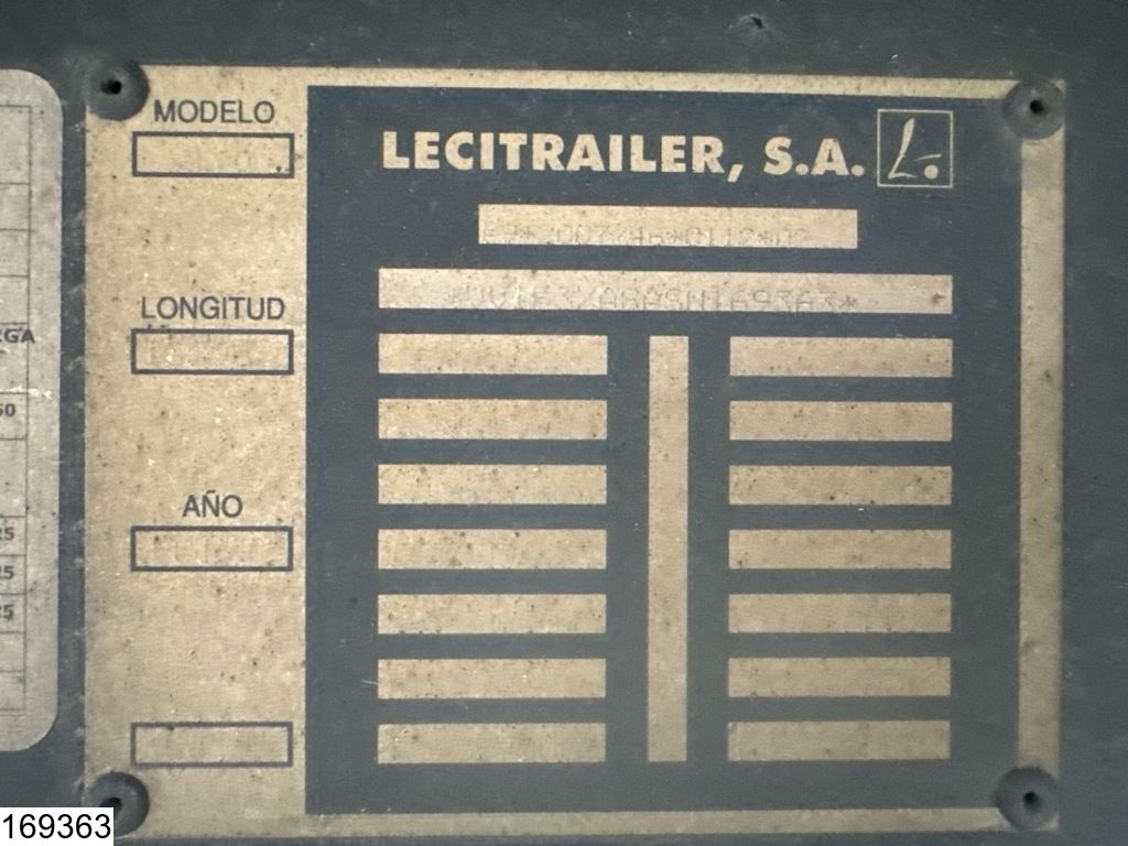 Lecitrailer Koel vries Carrier Vector 1950 Mt, Dhollandia, Lift axle