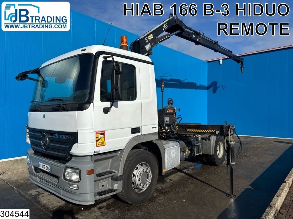 Mercedes Actros 1832 EURO 4, Hiab 166 B-3 HIDUO, Remote