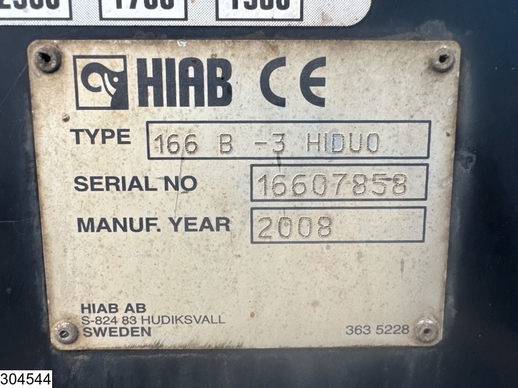 Mercedes Actros 1832 EURO 4, Hiab 166 B-3 HIDUO, Remote