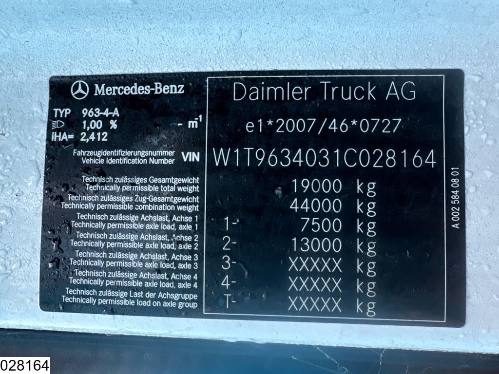 Mercedes Actros 1845 EURO 6d, ACC, Mirrorcam, New tires