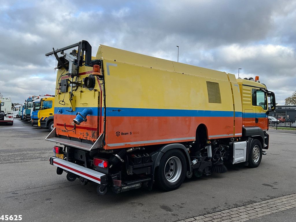 Man TGS 18.440 Euro 6 Beam S9000 Wegdekreiniger links en rechts vegend!