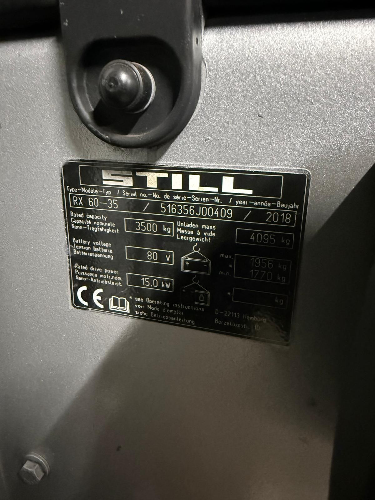 Heftruck still RX 60-35 bj 2018 triplo 5500 mm vv ss