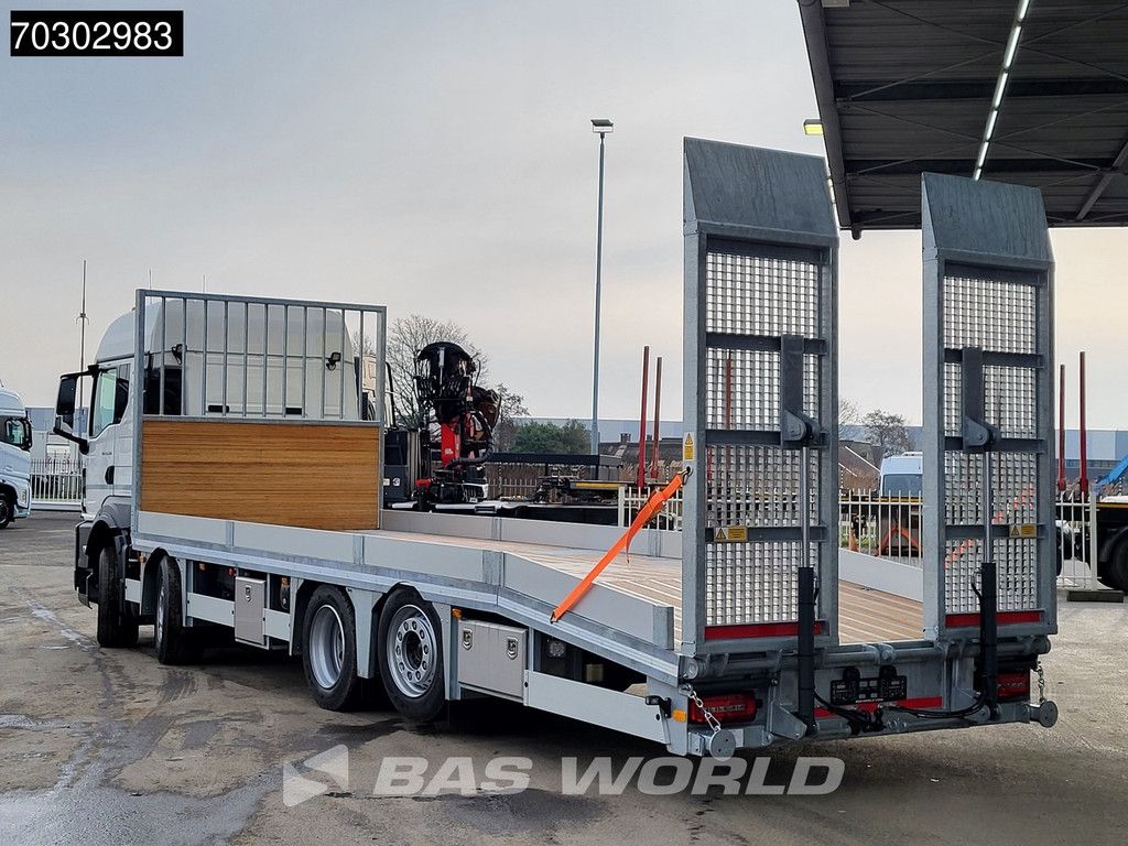 MAN TGS 35.520 8X2 NEW! Oprijwagen Machine transporter Hydraulic ramps Lift+Steering axle