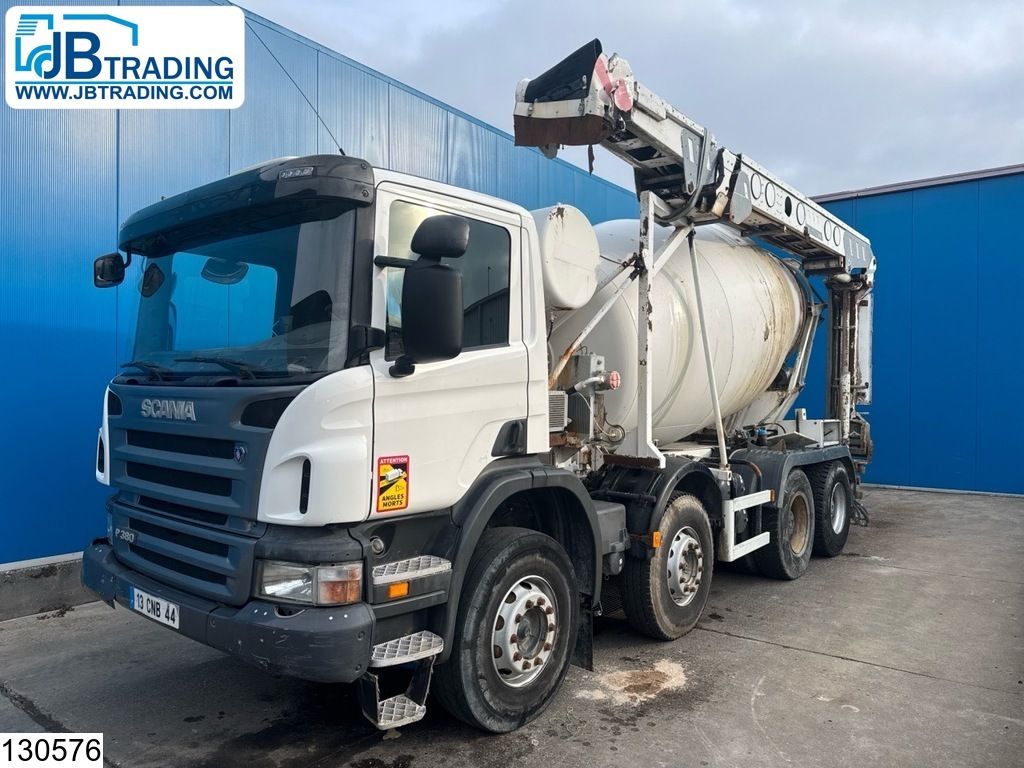 Scania P 380 EURO 4, Cifa 9m3, Steel suspension, Manual