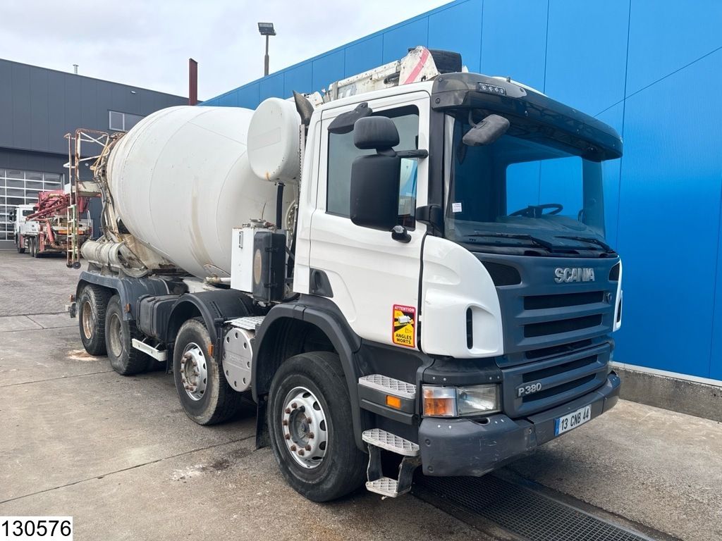 Scania P 380 EURO 4, Cifa 9m3, Steel suspension, Manual