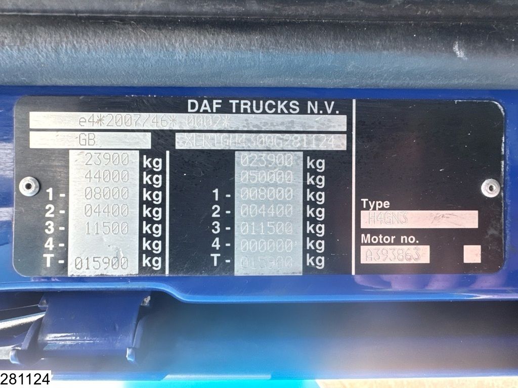 DAF XF 480 EURO 6d, RHD, ACC, PTO