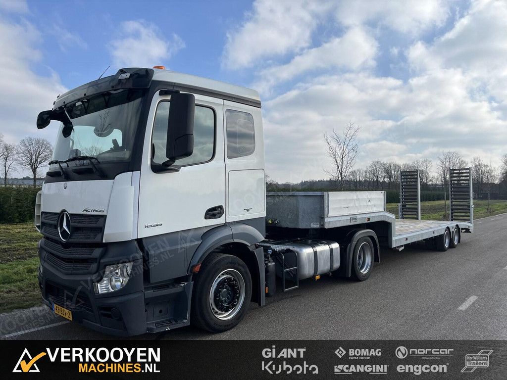 2018 Mercedes Benz Actros 1836 + Veldhuizen P48-2 Semi Dieplader (22-ton) VT798