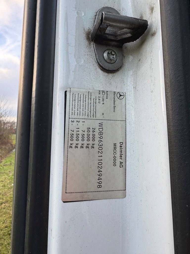 Chassis Cabin Mercedes-Benz Actros 2542LL 6x2 BDF Diesel 422pk 2018