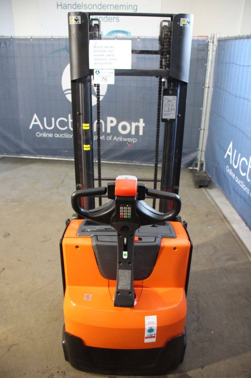 Stapelaar Toyota SWE140L Elektrisch 1400kg 2.9m 2017