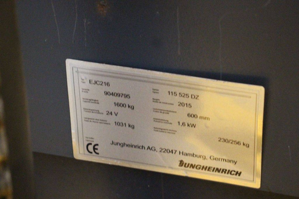 Stapler Jungheinrich EJC 216 Elektro 1600 kg 5,25 m 2015
