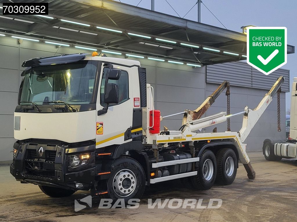 Renault C C 430 6X4 18tons Hyva NG2018TAXL skiploader Big-Axle Automatic VEB Euro 6