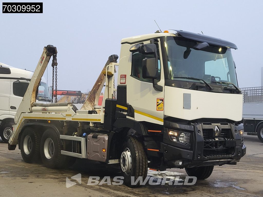 Renault C C 430 6X4 18tons Hyva NG2018TAXL skiploader Big-Axle Automatic VEB Euro 6