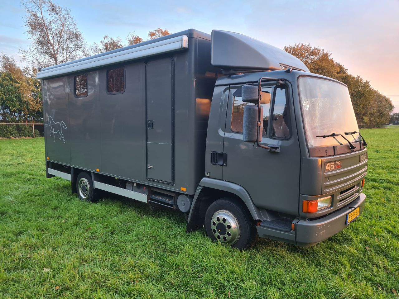 Daf 45 paardenvrachtwagen paardenwagen met luchtvering