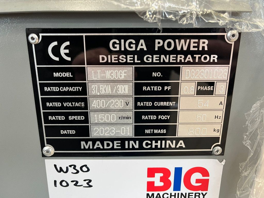 Giga power LT-W30GF 37.5 kVA silent generator