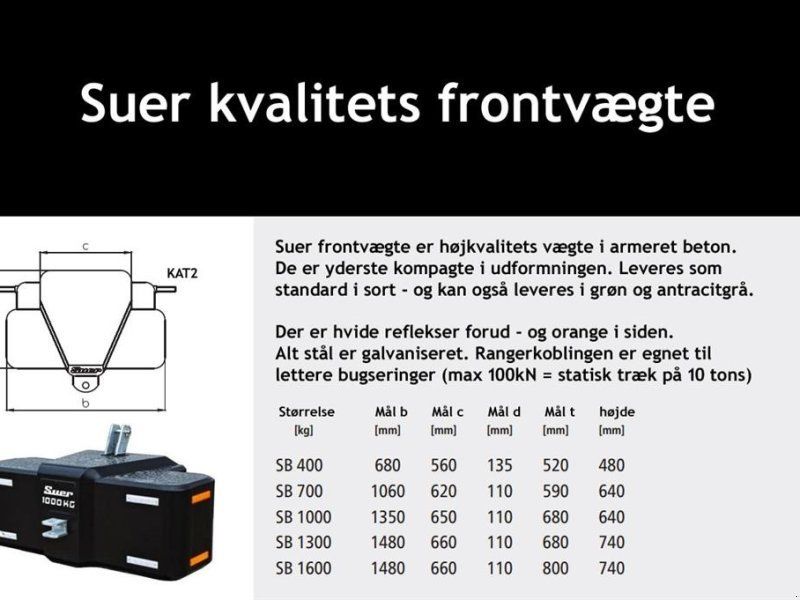 Suer 1600 kg 1600kg kompakt vægt GRATIS LEVERING