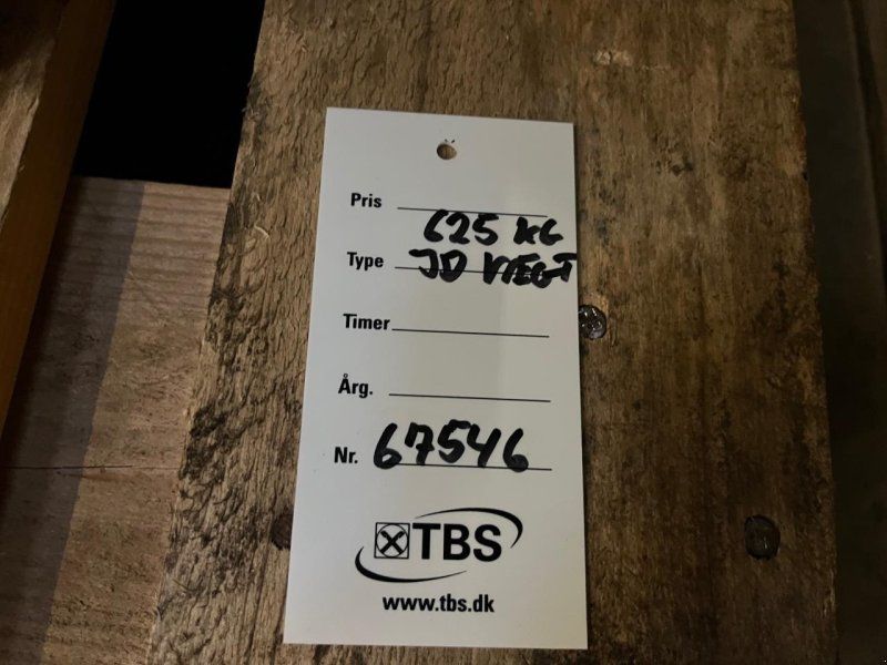 John Deere 2X625KG HJULVÆGTE