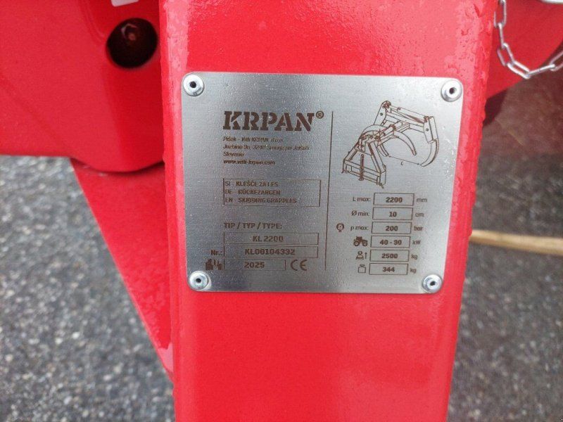 Krpan Holzzangen/Rückezangen KL 2200