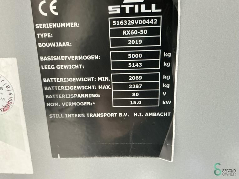 Forklifts Electric Still RX60-50 2019 Side-shift