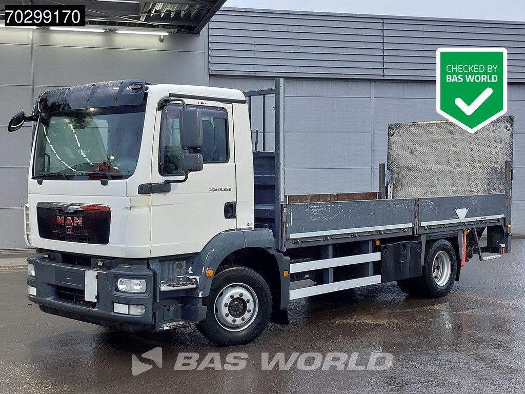 MAN TGM 15.250 4X2 15tonner Open platform 2000 kg ladebordwand Automatic Euro 5