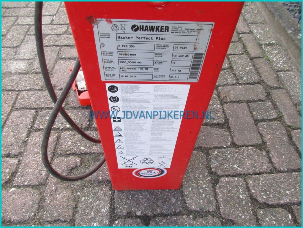 Hawker accu / batterij 24v 250ah palletwagen / stapelaar