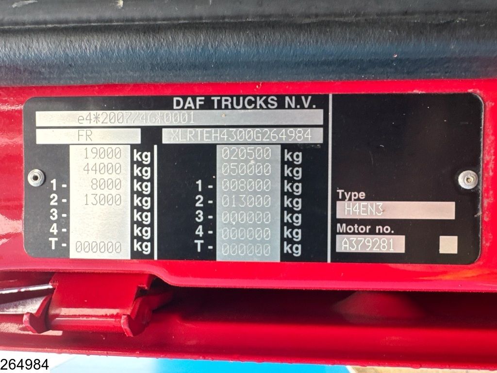 DAF XF 480 EURO 6, Retarder, ACC, Standairco