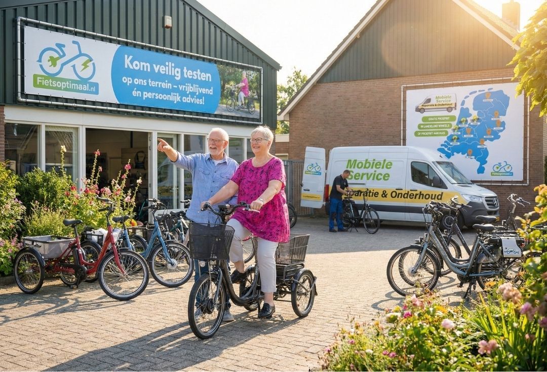 Elektrische driewielfiets voor ouderen & mindervaliden
